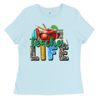 Baby Blue teacher life Ladies Tee - Zillion Design Studio