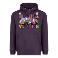 Plum I Am Sorry The Nice Bus Driver Is on Vacation Heavyweight Hoodie - texasbilliewilder