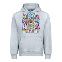 Heather Grey Easter Day Little mister hops a lot Urban Hoodie - OliviaCreatesArt