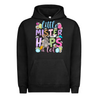 Pigment Black Easter Day Little mister hops a lot Urban Hoodie - OliviaCreatesArt