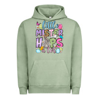 Pigment Oil Green Easter Day Little mister hops a lot Urban Hoodie - OliviaCreatesArt
