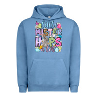 Pigment Pebble Blue Easter Day Little mister hops a lot Urban Hoodie - OliviaCreatesArt