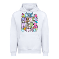 White Easter Day Little mister hops a lot Urban Hoodie - OliviaCreatesArt