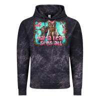 Cloud Black mama bear sees all Vintage Hoodie - Artiststas