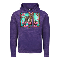Cloud Purple mama bear sees all Vintage Hoodie - Artiststas
