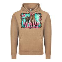 Vintage Coffee mama bear sees all Vintage Hoodie - Artiststas