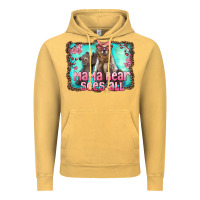 Vintage Mustard mama bear sees all Vintage Hoodie - Artiststas