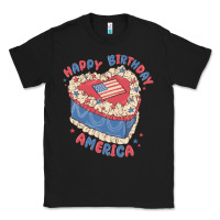 Black happy birthday america Classic Tee - MaliasSmallBusiness