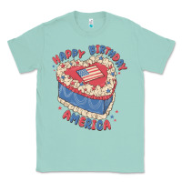 Seafoam happy birthday america Classic Tee - MaliasSmallBusiness