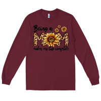 Burgundy being a mom makes my life complete Long Sleeve Tee - MaliasSmallBusiness