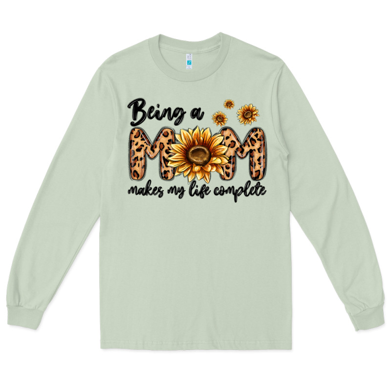 Being A Mom Makes My Life Complete Long Sleeve Tee by MaliasSmallBusiness | Teevron