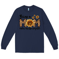 Navy being a mom makes my life complete Long Sleeve Tee - MaliasSmallBusiness