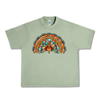 Oil Green turquoise thanksgiving turkey rainbow Urban Heavy Tee - Jasminsmagicworld