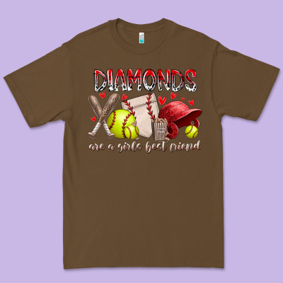 Diamonds Are A Girls Best Friends Premium Tee Designed By Racoondesign
