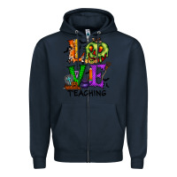 Navy love taching halloween Zipper Hoodie - RacoonDesign