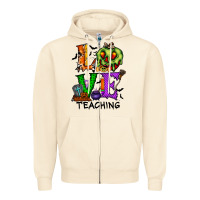 Sandshell love taching halloween Zipper Hoodie - RacoonDesign