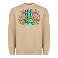 Mushroom live life in full bloom Heavyweight Sweatshirt - MaliasSmallBusiness