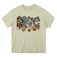 Mossy love my tribe Heavy Core Tee - SublimationCraftShop