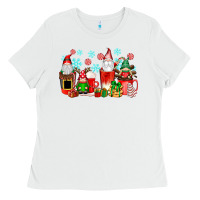 White christmas gnomes coffee cups Ladies Tee - texasbilliewilder