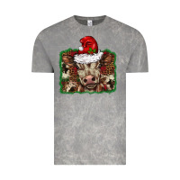 Cloud Rock Christmas background baby calf Vintage Tee - BarkalooDesign