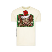 Vintage Arctic Christmas background baby calf Vintage Tee - BarkalooDesign