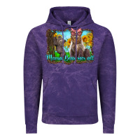 Cloud Purple mama bear sees all with sunflowers Vintage Hoodie - Artiststas