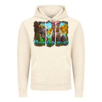 Vintage Artic mama bear sees all with sunflowers Vintage Hoodie - Artiststas