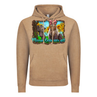 Vintage Coffee mama bear sees all with sunflowers Vintage Hoodie - Artiststas