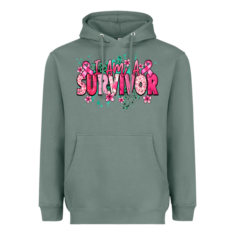 I Am A Survivor Heavyweight Hoodie by NancyCooperArtShop | Teevron