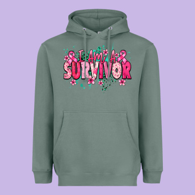 I Am A Survivor Heavyweight Hoodie Designed By Nancycooperartshop