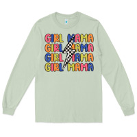 Matcha girl mama lightning bolt Long Sleeve Tee - MaliasSmallBusiness