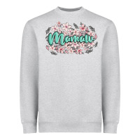 Heather Grey mamaw Heavyweight Sweatshirt - MaliasSmallBusiness