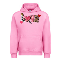 Fuchsia Pink Love Valentine's Day Urban Hoodie - FaDigitalArtStudio