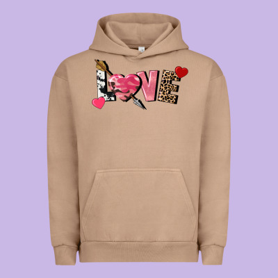 Love Valentine's Day Urban Hoodie Designed By Fadigitalartstudio
