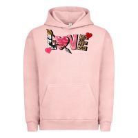 Pigment Salmon Love Valentine's Day Urban Hoodie - FaDigitalArtStudio