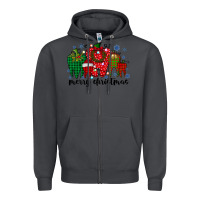 Smoke merry christmas tooth Zipper Hoodie - RacoonDesign