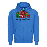 True Royal merry christmas tooth Zipper Hoodie - RacoonDesign