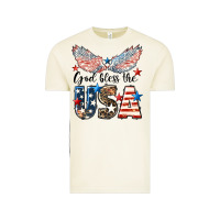 Western God Bless The Usa Vintage Tee | Teevron