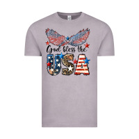 Vintage Zinc Western God Bless The USA Vintage Tee - LillyAllenDesigns