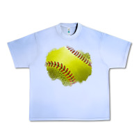 Grape Ice leopard softball patch Urban Heavy Tee - Jasminsmagicworld