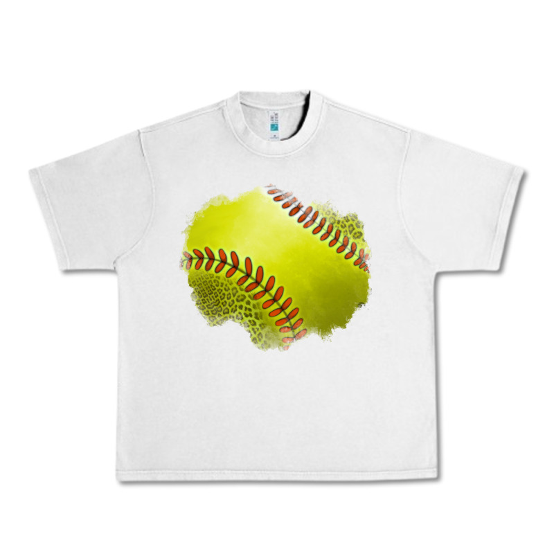 Leopard Softball Patch Urban Heavy Tee by Jasminsmagicworld | Teevron
