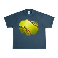 Midnight Navy leopard softball patch Urban Heavy Tee - Jasminsmagicworld