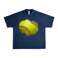 Navy leopard softball patch Urban Heavy Tee - Jasminsmagicworld