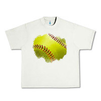 Pistachio leopard softball patch Urban Heavy Tee - Jasminsmagicworld