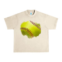 Sandshell leopard softball patch Urban Heavy Tee - Jasminsmagicworld