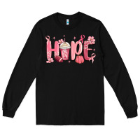 Black breast cancer awareness hope Long Sleeve Tee - MaliasSmallBusiness