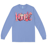 Colony Blue breast cancer awareness hope Long Sleeve Tee - MaliasSmallBusiness