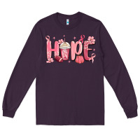 Plum breast cancer awareness hope Long Sleeve Tee - MaliasSmallBusiness