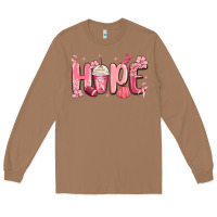 Toasted Coconut breast cancer awareness hope Long Sleeve Tee - MaliasSmallBusiness