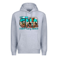Heather Grey cna certified nursing assistant Premium Hoodie - JahusDesignShop